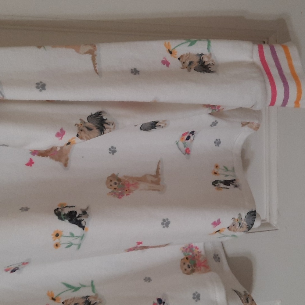 PJ Salvage White Dog Print Long Sleeve Pajama Top - Picture 14 of 15